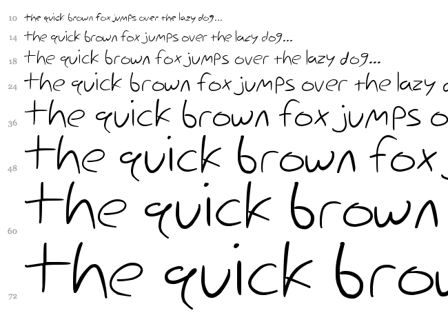 Nihilschiz Handwriting font waterfall